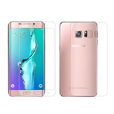 Ultra Clear Screen Protector Front and Back Film for Samsung Galaxy S6 Edge SM-G925 Clear