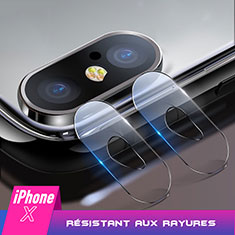 Ultra Clear Tempered Glass Camera Lens Protector F02 for Apple iPhone Xs Clear