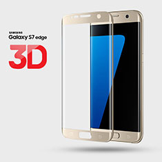 Ultra Clear Tempered Glass Screen Protector Film 3D for Samsung Galaxy S7 Edge G935F Gold