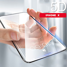 Ultra Clear Tempered Glass Screen Protector Film 5D for Apple iPhone X Clear