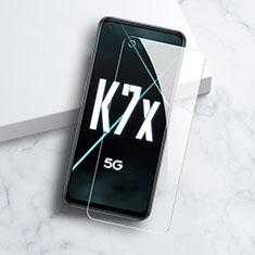 Ultra Clear Tempered Glass Screen Protector Film for Oppo K7x 5G Clear