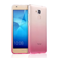 Ultra Slim Transparent Gel Gradient Soft Case for Huawei Honor 5C Pink