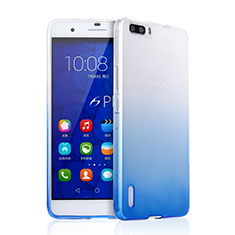 Ultra Slim Transparent Gel Gradient Soft Case for Huawei Honor 6 Plus Blue