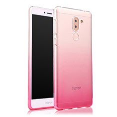 Ultra Slim Transparent Gel Gradient Soft Case for Huawei Honor 6X Pink