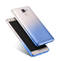 Ultra Slim Transparent Gel Gradient Soft Case for Huawei Honor 7 Blue