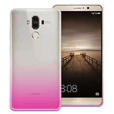 Ultra Slim Transparent Gel Gradient Soft Case for Huawei Mate 9 Pink