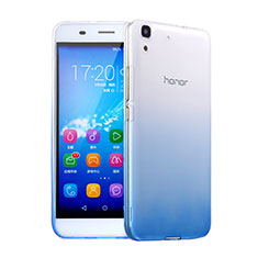 Ultra Slim Transparent Gel Gradient Soft Case for Huawei Y6 Blue