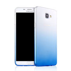 Ultra Slim Transparent Gel Gradient Soft Case for Samsung Galaxy A9 Pro (2016) SM-A9100 Blue