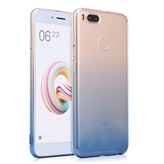 Ultra Slim Transparent Gel Gradient Soft Case for Xiaomi Mi 5X Blue