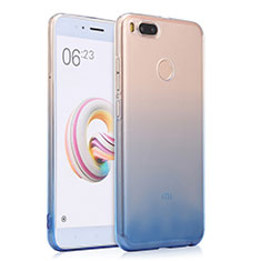 Ultra Slim Transparent Gel Gradient Soft Case for Xiaomi Mi A1 Blue