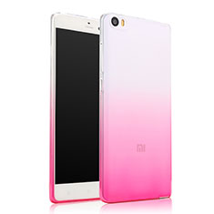 Ultra Slim Transparent Gel Gradient Soft Case for Xiaomi Mi Note Pink