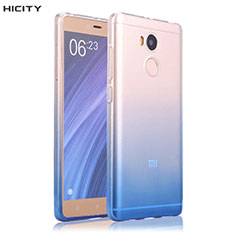 Ultra Slim Transparent Gel Gradient Soft Case for Xiaomi Redmi 4 Prime High Edition Blue