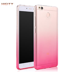 Ultra Slim Transparent Gel Gradient Soft Case for Xiaomi Redmi 4X Pink