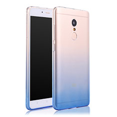 Ultra Slim Transparent Gel Gradient Soft Case for Xiaomi Redmi Note 4 Blue