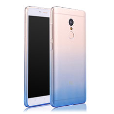 Ultra Slim Transparent Gel Gradient Soft Case for Xiaomi Redmi Note 4X Blue