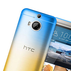Ultra Slim Transparent Gel Gradient Soft Cover for HTC One M9 Plus Orange
