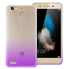 Ultra Slim Transparent Gradient Soft Case for Huawei G8 Mini Purple