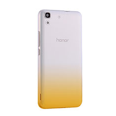 Ultra Slim Transparent Gradient Soft Case for Huawei Honor 4A Yellow