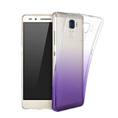 Ultra Slim Transparent Gradient Soft Case for Huawei Honor 7 Lite Purple
