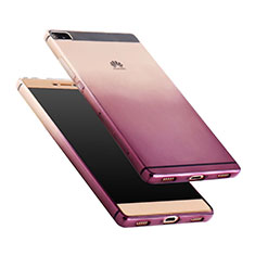 Ultra Slim Transparent Gradient Soft Case for Huawei P8 Purple