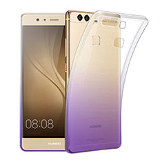 Ultra Slim Transparent Gradient Soft Case for Huawei P9 Plus Purple