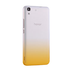 Ultra Slim Transparent Gradient Soft Case for Huawei Y6 Yellow