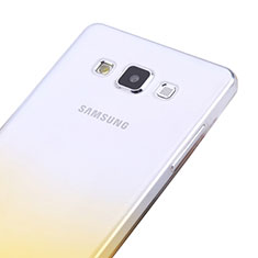 Ultra Slim Transparent Gradient Soft Case for Samsung Galaxy A5 SM-500F Yellow