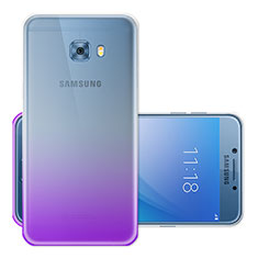 Ultra Slim Transparent Gradient Soft Case for Samsung Galaxy C5 Pro C5010 Purple