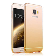 Ultra Slim Transparent Gradient Soft Case for Samsung Galaxy C5 SM-C5000 Yellow