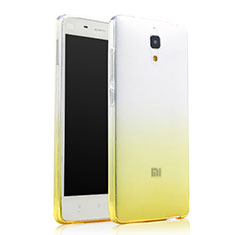 Ultra Slim Transparent Gradient Soft Case for Xiaomi Mi 4 Yellow