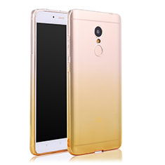 Ultra Slim Transparent Gradient Soft Case for Xiaomi Redmi Note 4 Yellow