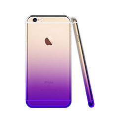 Ultra Slim Transparent Gradient Soft Case Z01 for Apple iPhone 6S Plus Purple