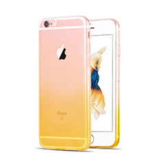 Ultra Slim Transparent Gradient Soft Case Z01 for Apple iPhone 6S Plus Yellow