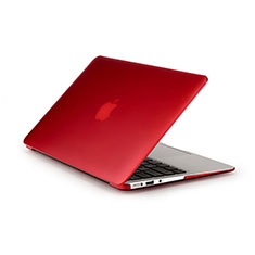 Ultra Slim Transparent Matte Finish Cover for Apple MacBook Pro 13 inch Red