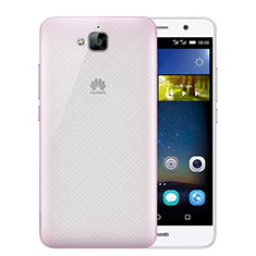 Ultra Slim Transparent Matte Finish Cover for Huawei Enjoy 5 Pink