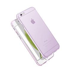 Ultra Slim Transparent Matte Finish Soft Case for Apple iPhone 6S Purple