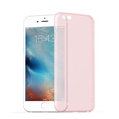 Ultra Slim Transparent Matte Finish Soft Cover for Apple iPhone 6S Pink