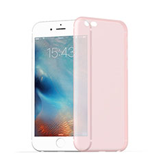 Ultra Slim Transparent Matte Finish Soft Cover for Apple iPhone 6S Plus Pink
