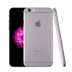 Ultra Slim Transparent Plastic Cover for Apple iPhone 6 Gray