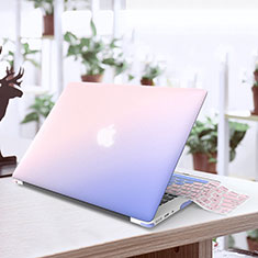 Ultra Slim Transparent Plastic Cover for Apple MacBook Air 13.3 inch (2018) Blue