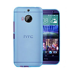 Ultra Slim Transparent Plastic Cover for HTC One M9 Plus Blue