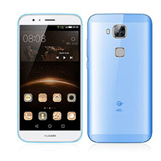 Ultra Slim Transparent Plastic Cover for Huawei G7 Plus Blue