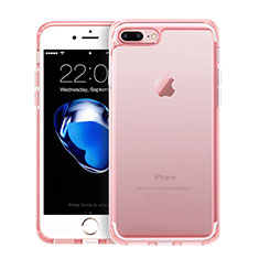 Ultra Slim Transparent TPU Soft Case for Apple iPhone 7 Plus Pink