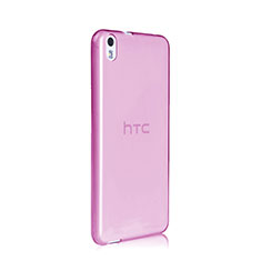 Ultra Slim Transparent TPU Soft Case for HTC Desire 816 Pink