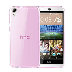 Ultra Slim Transparent TPU Soft Case for HTC Desire 826 826T 826W Pink