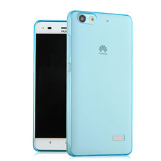 Ultra Slim Transparent TPU Soft Case for Huawei G Play Mini Blue