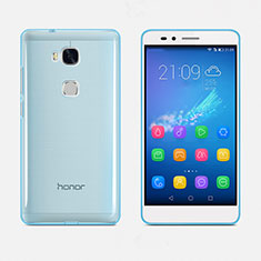 Ultra Slim Transparent TPU Soft Case for Huawei Honor 5X Blue