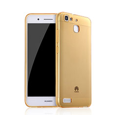Ultra Slim Transparent TPU Soft Case for Huawei P8 Lite Smart Gold