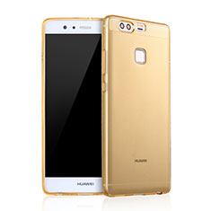 Ultra Slim Transparent TPU Soft Case for Huawei P9 Plus Gold