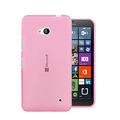 Ultra Slim Transparent TPU Soft Case for Microsoft Lumia 640 Pink